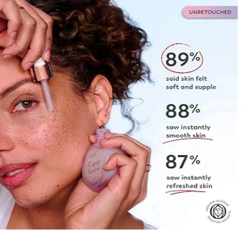 Olay Super Serum - Niacinamide, Vitamin C & E, Collagen Peptide, AHA - 5-in-1 Skin Care Brightening Anti-Aging (1.0 Oz)