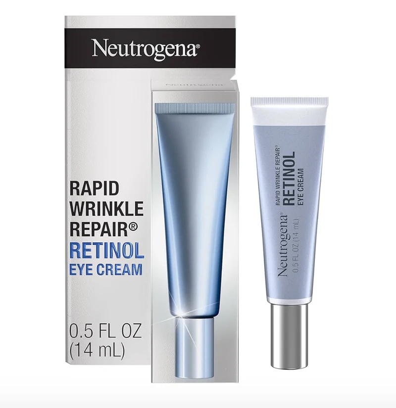 Neutrogena Rapid Wrinkle Repair Retinol Eye Cream & Hyaluronic Acid to Fight Fine Lines, Wrinkles, & Dark Spots (0.5 fl. oz)