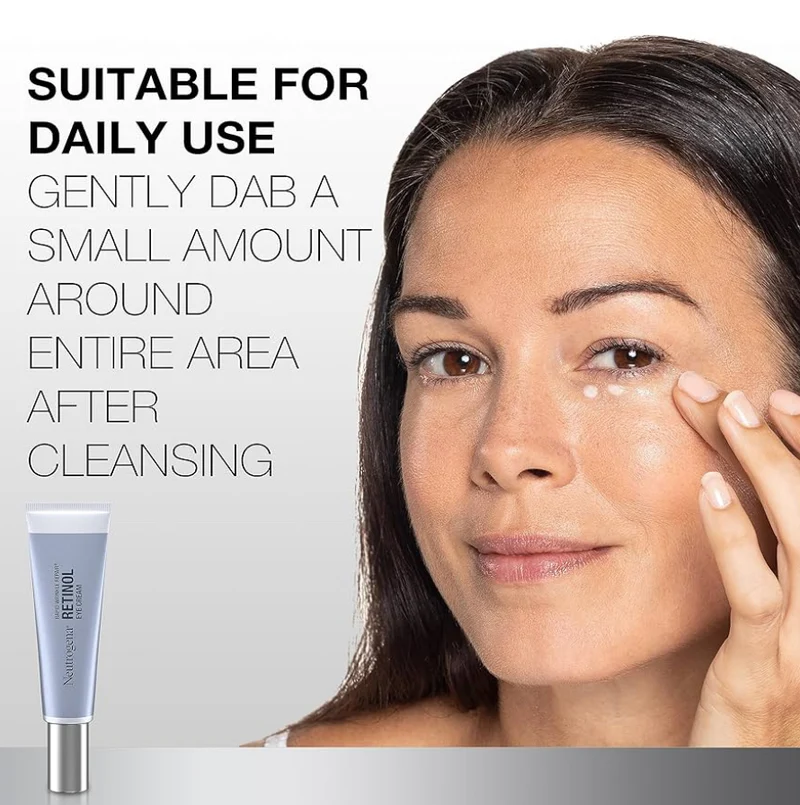 Neutrogena Rapid Wrinkle Repair Retinol Eye Cream & Hyaluronic Acid to Fight Fine Lines, Wrinkles, & Dark Spots (0.5 fl. oz)