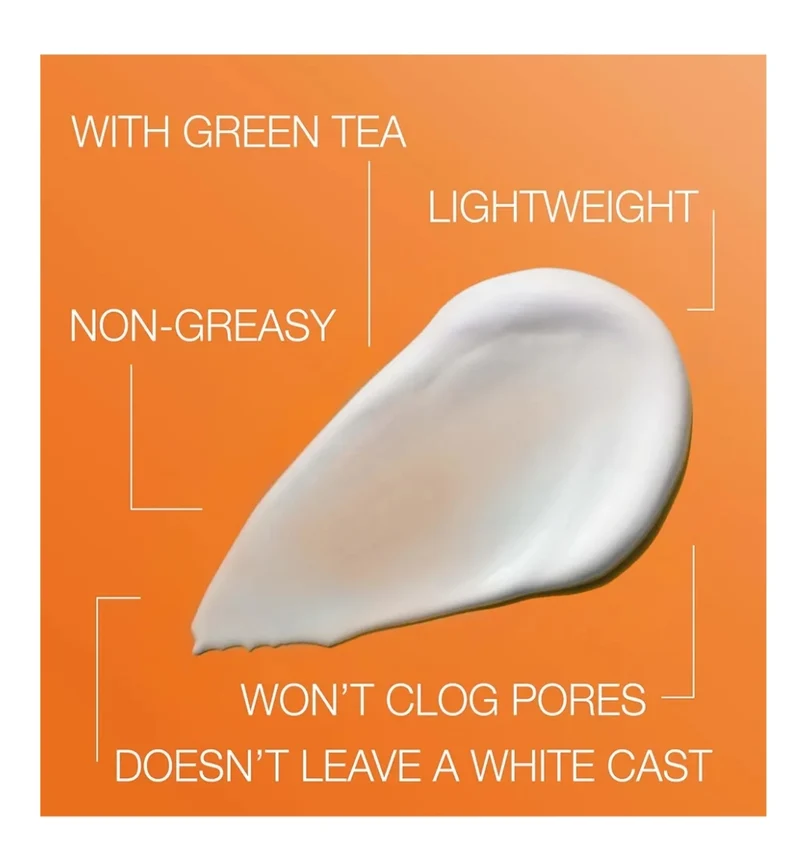Neutrogena Clear Face Serum Sunscreen w/ Green Tea SPF 60 Non-Comedogenic Lightweight UVA/UVB Protection & Fragrance-Free- 1.7 fl. oz