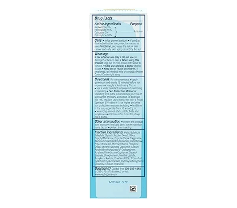 Neutrogena Hydro Boost Hyaluronic Acid Face Moisturizer w/ Sunscreen SPF 50 to Hydrate & Soothe Dry Skin - 1.7 fl. oz