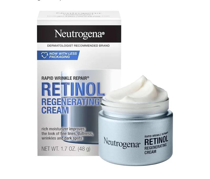 Neutrogena Rapid Wrinkle Repair Retinol Face Moisturizer w/ Retinol & Hyaluronic Acid - 1.7 oz