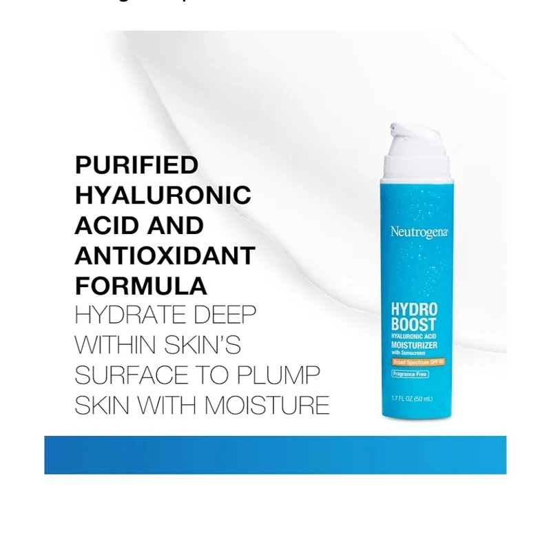 Neutrogena Hydro Boost Hyaluronic Acid Face Moisturizer w/ Sunscreen SPF 50 Fragrance Free - 1.7 fl. oz