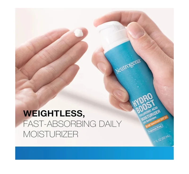 Neutrogena Hydro Boost Hyaluronic Acid Face Moisturizer w/ Sunscreen SPF 50 Fragrance Free - 1.7 fl. oz