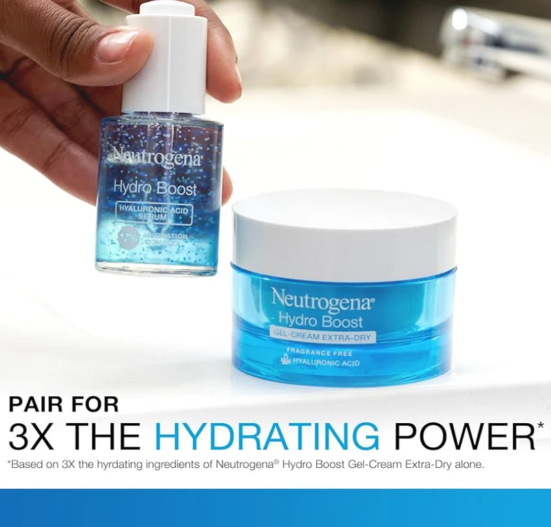 Neutrogena Hydro Boost Hyaluronic Acid Serum - with Pro-Vitamin B5 & Glycerin w/ 24-Hour Weightless Hydration (1 fl. oz.)