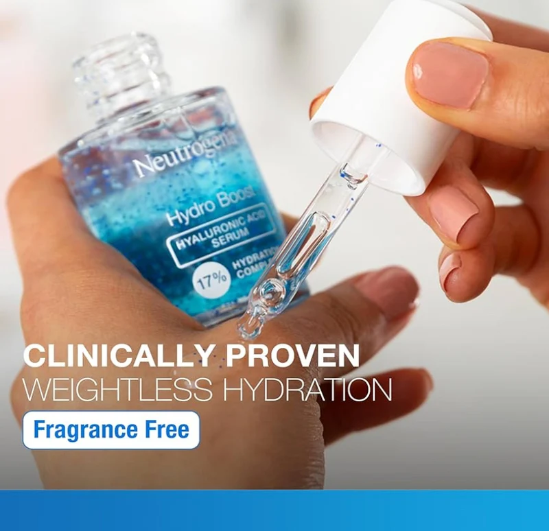 Neutrogena Hydro Boost Hyaluronic Acid Serum - with Pro-Vitamin B5 & Glycerin w/ 24-Hour Weightless Hydration (1 fl. oz.)