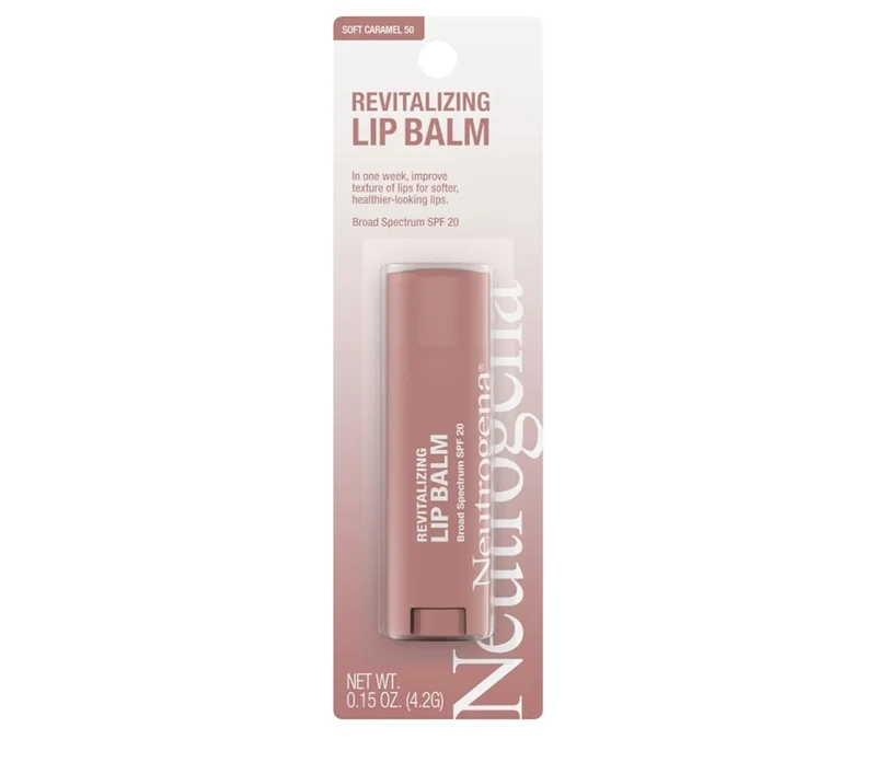 Neutrogena Revitalizing Tinted Lip Balm Broad Spectrum SPF 20 Moisturizing Lip Balm with a Sheer Tint Sheer Soft Caramel 50 (.15 oz)