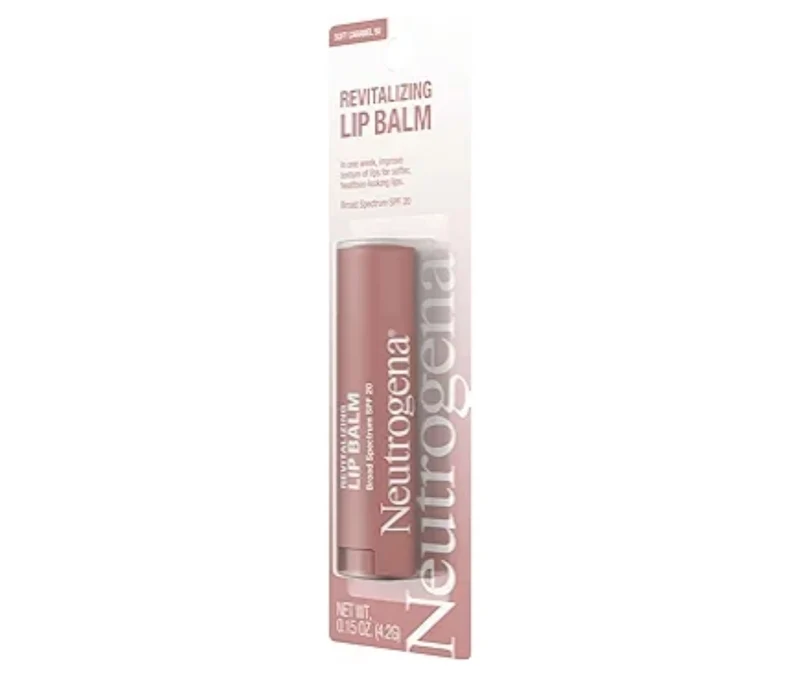 Neutrogena Revitalizing Tinted Lip Balm Broad Spectrum SPF 20 Moisturizing Lip Balm with a Sheer Tint Sheer Soft Caramel 50 (.15 oz)