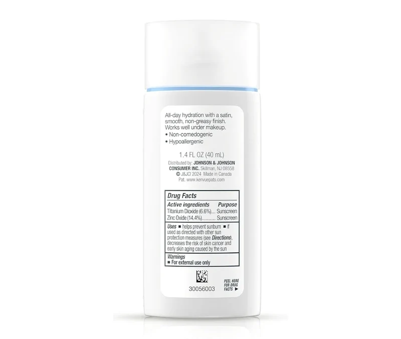 Neutrogena Ultra Sheer Mineral Face Liquid Sunscreen SPF 70 UVA UVB for Sensitive Skin Vegan, Hypoallergenic - 1.4 fl oz