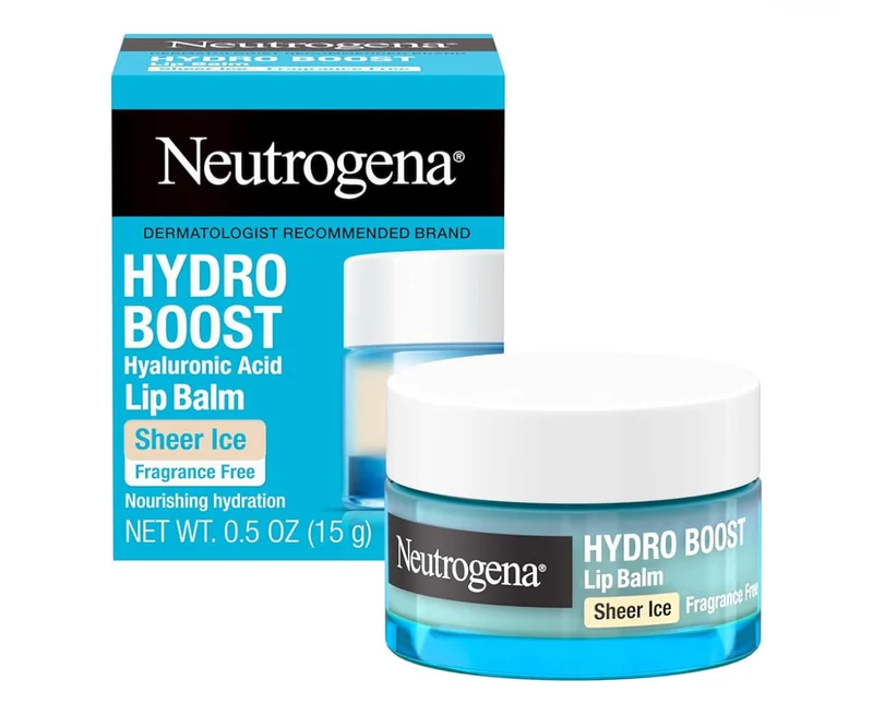 Neutrogena Hydro Boost Hyaluronic Acid, Unscented Lip Balm Ice Nude Sweet Sugar Flavor Fragrance Free