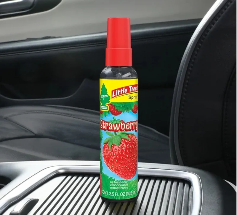 LITTLE TREES Car Air Freshener Spray Long-Lasting Scent On-the-go Freshness -Strawberry (6)