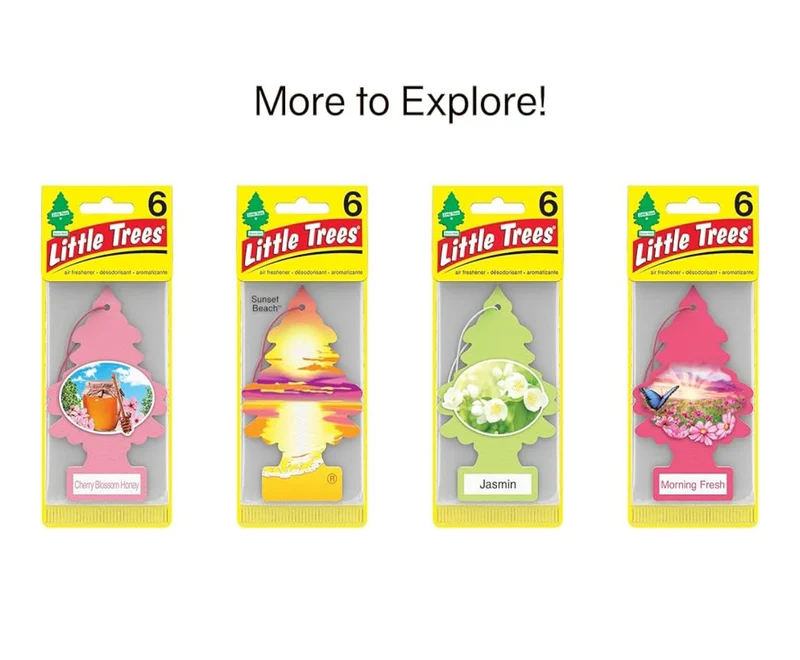 LITTLE TREES Car Air Freshener Hanging Tree Long Lasting Scent - Lavender (24)