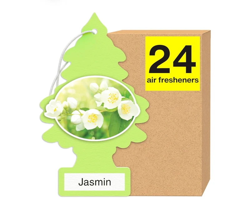 LITTLE TREES Car Air Freshener Hanging Tree Long Lasting Scent -Jasmine(24)