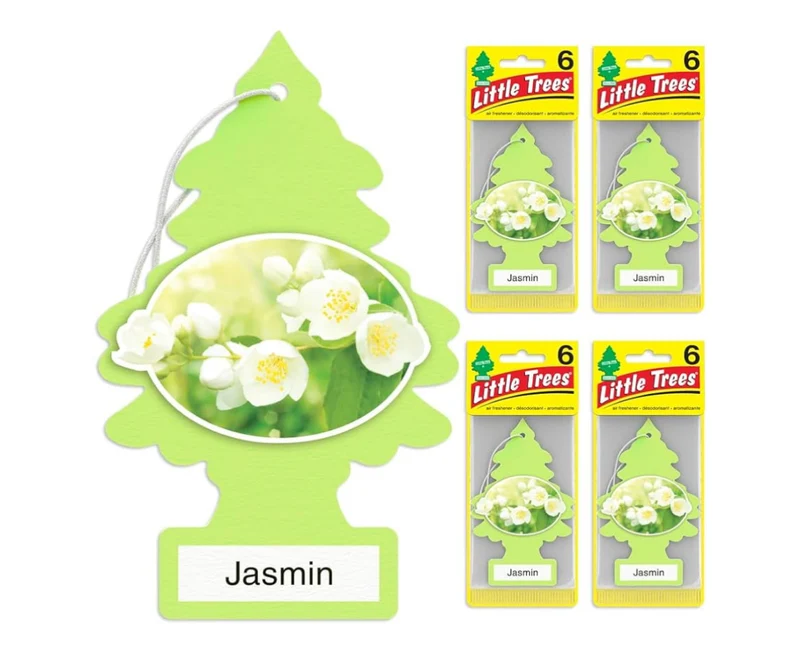 LITTLE TREES Car Air Freshener Hanging Tree Long Lasting Scent -Jasmine(24)