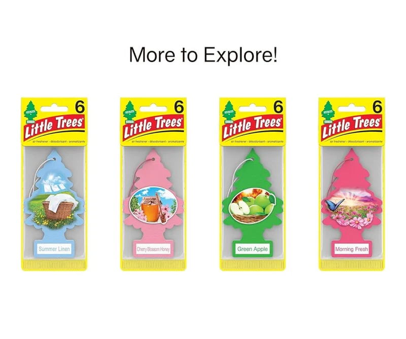 LITTLE TREES Car Air Freshener Hanging Tree Long Lasting Scent -Jasmine(24)
