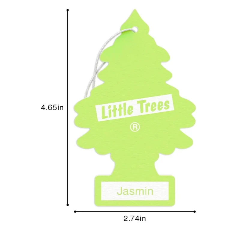 LITTLE TREES Car Air Freshener Hanging Tree Long Lasting Scent -Jasmine(24)