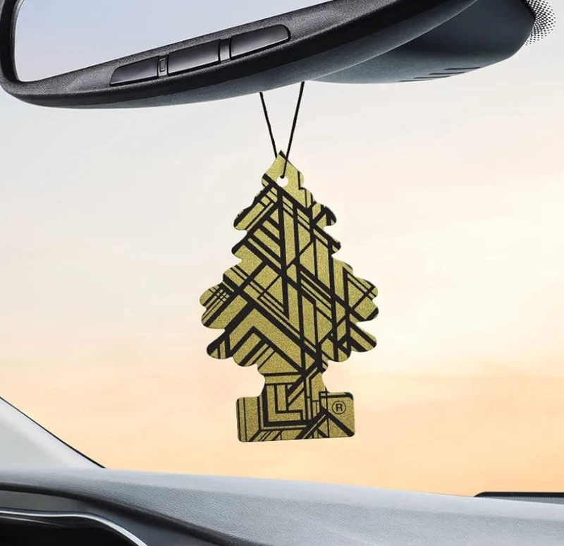 LITTLE TREES Car Air Freshener Hanging Tree Long Lasting Scent-Gold (24)