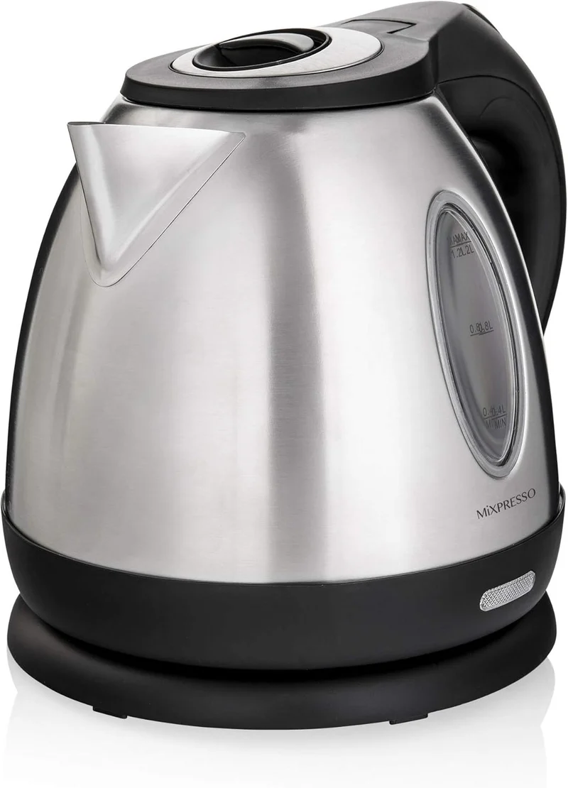 Mixpresso 1.2L Stainless Steel Small Electric Kettle, Cordless 1500w Fast Boiling Pot, Portable Hot Water Electric Tea Kettle With Boil Dry Protection & Auto Shut-Off