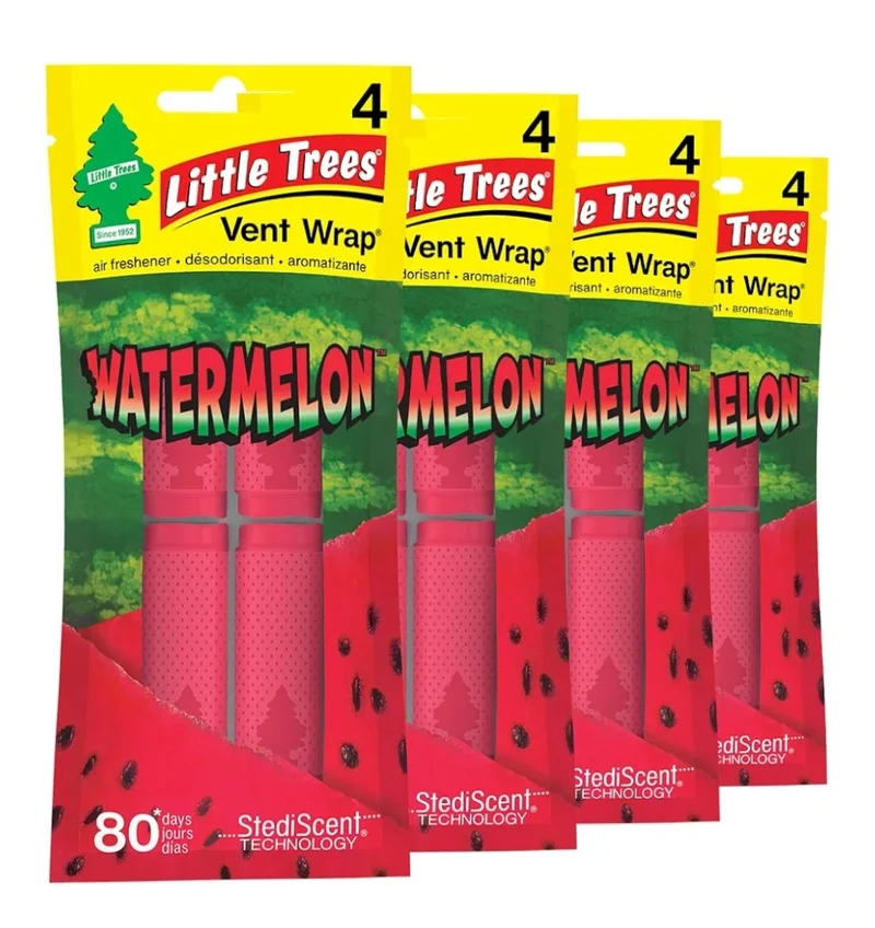 LITTLE TREES Car Air Freshener Vent Wrap Long Lasting Scent - Watermelon (16)