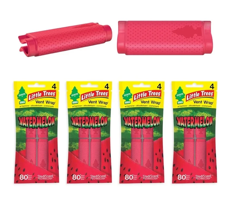 LITTLE TREES Car Air Freshener Vent Wrap Long Lasting Scent - Watermelon (16)