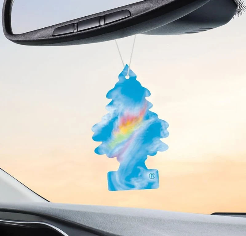 LITTLE TREES Car Air Freshener Hanging Tree Long Lasting Scent - Fire Rainbow (24)