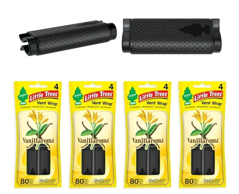 LITTLE TREES Car Air Freshener Vent Wrap Scent, Invisibly Fresh - Vanillaroma (16)