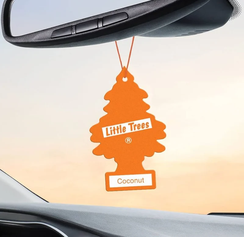 LITTLE TREES Car Air Freshener Hanging Tree Lasting Scent - Coconut (24)