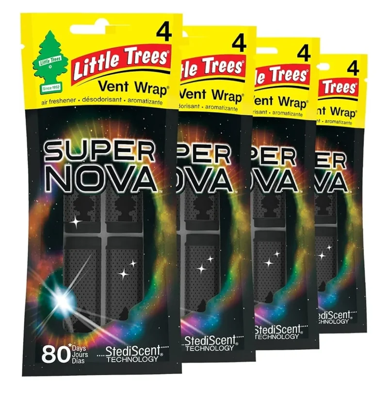 LITTLE TREES Car Air Freshener Vent Wrap Lasting Scent Invisibly Fresh Supernova (16)