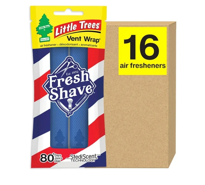 LITTLE TREES Car Air Freshener. Vent Wrap- Fresh Shave