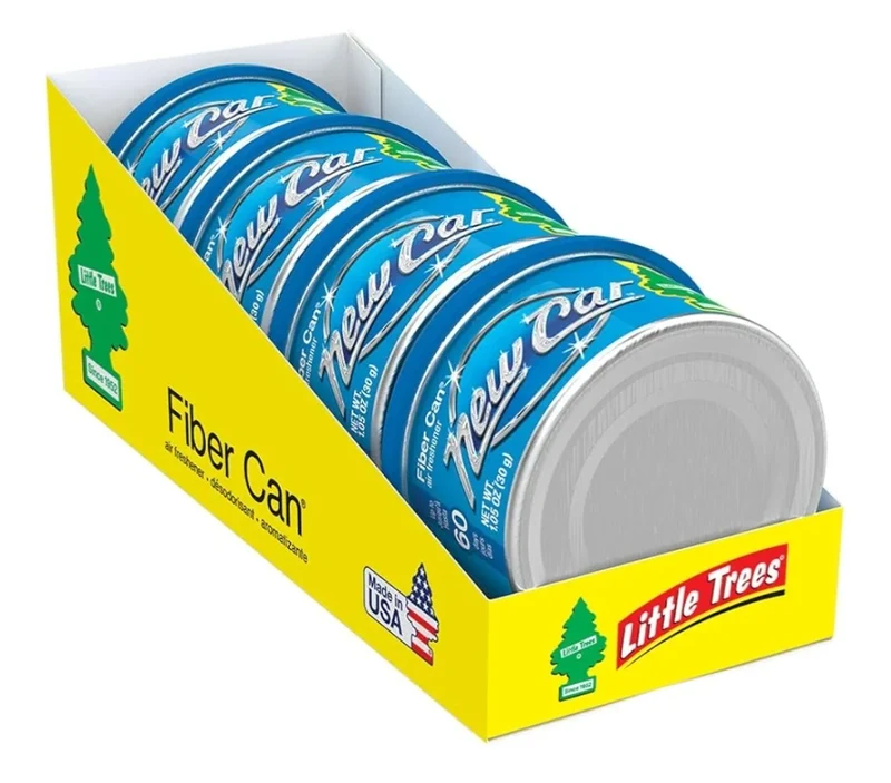 LITTLE TREES Car Air Freshener Fiber Can Lasting Scent - New Car Scent (4)