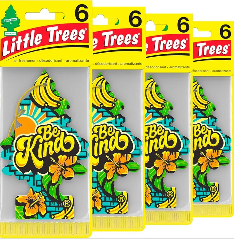 LITTLE TREES Car Air Freshener Hanging Tree Scent - Be Kind (24)