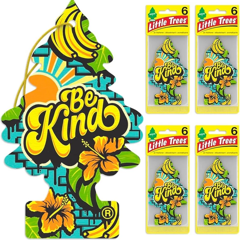 LITTLE TREES Car Air Freshener Hanging Tree Scent - Be Kind (24)