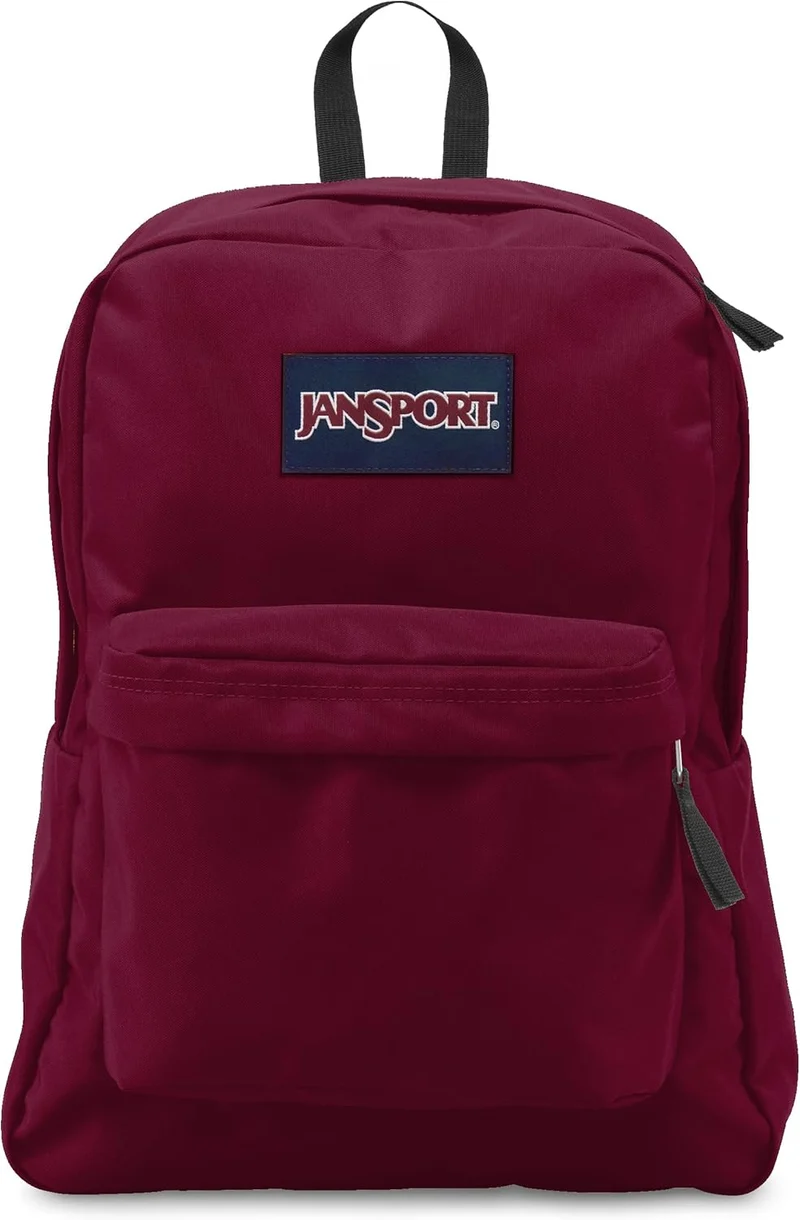 JanSport SuperBreak One Backpacks - Durable, Lightweight Bag with 1 Main Compartment, Front Utility Pocket with Built-in Organizer - Premium Backpack, Russet Red