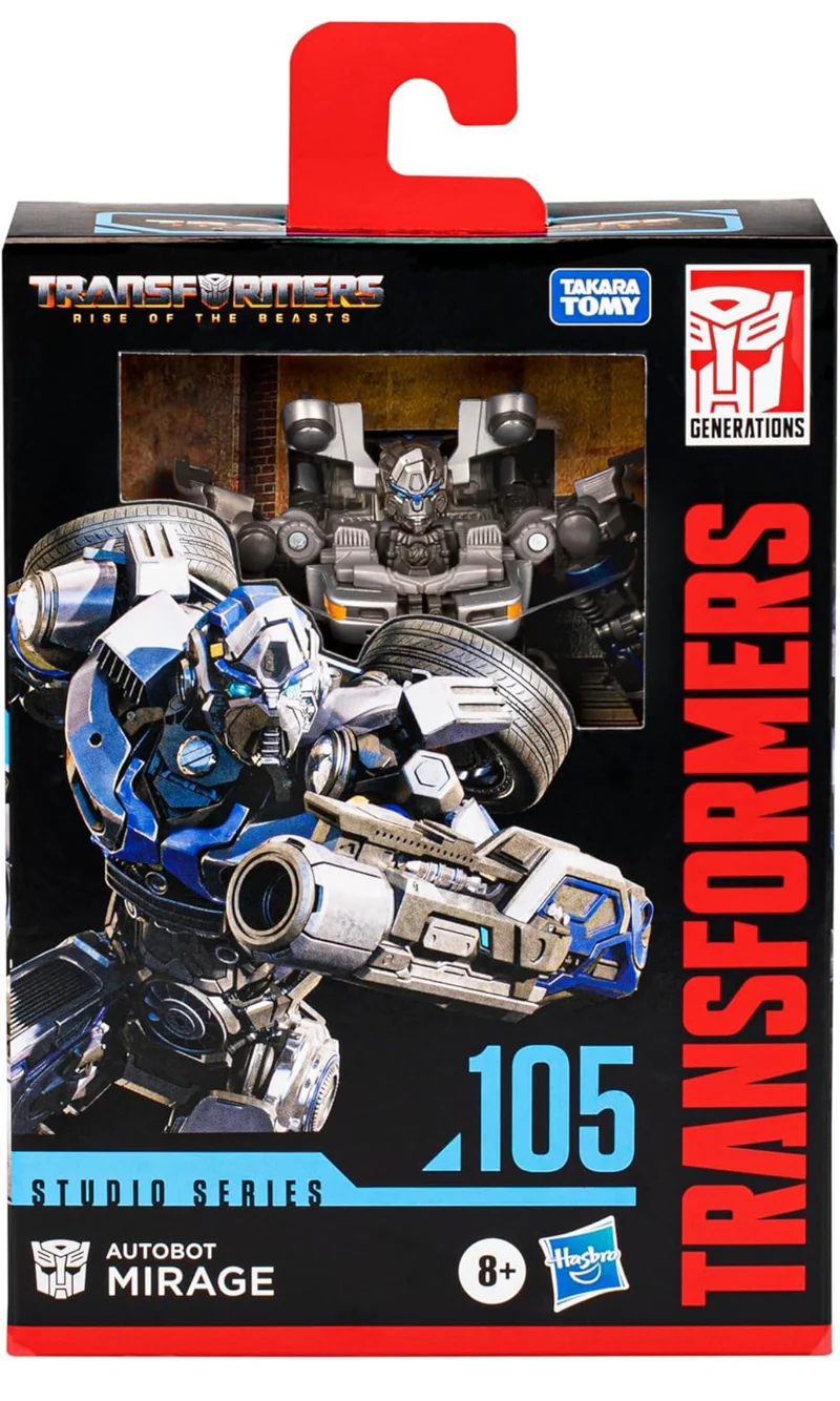 Transformers Toys Studio Series Deluxe Rise of The Beasts 105 Autobot Mirage Toy, 4.5-Inch, Action Figure for Boys and Girls Ages 8 and Up