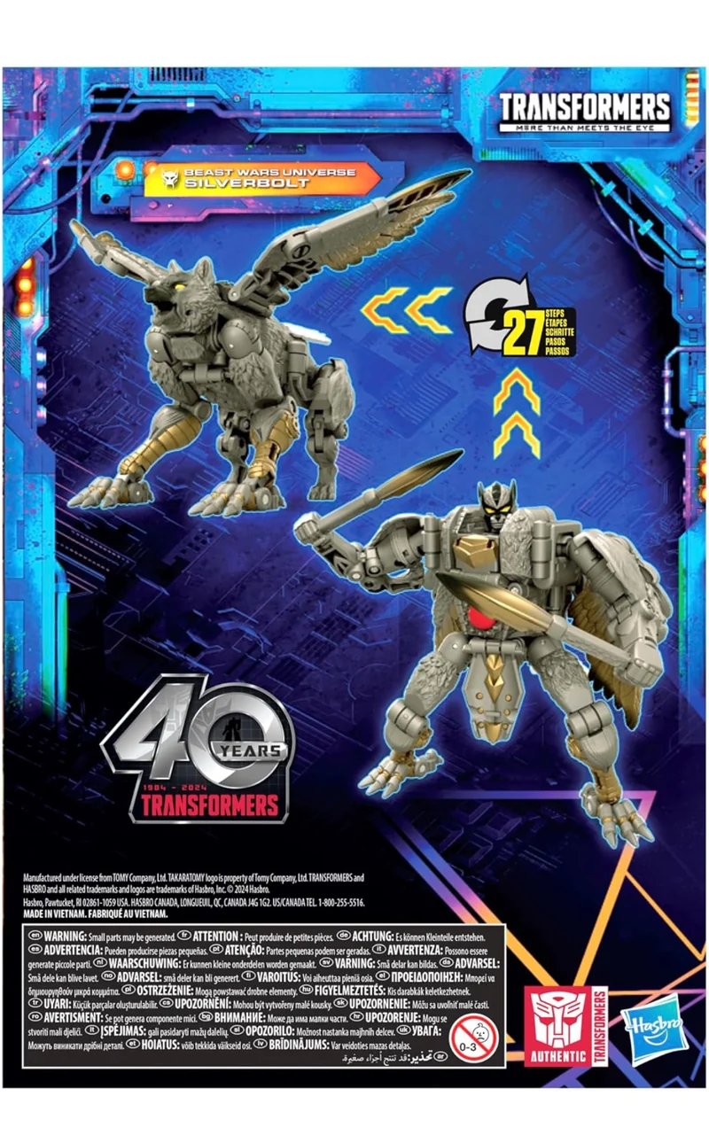 Transformers Legacy United Voyager Class Beast Wars Universe Silverbolt, 7-inch Converting Action Figure, 8+ Years