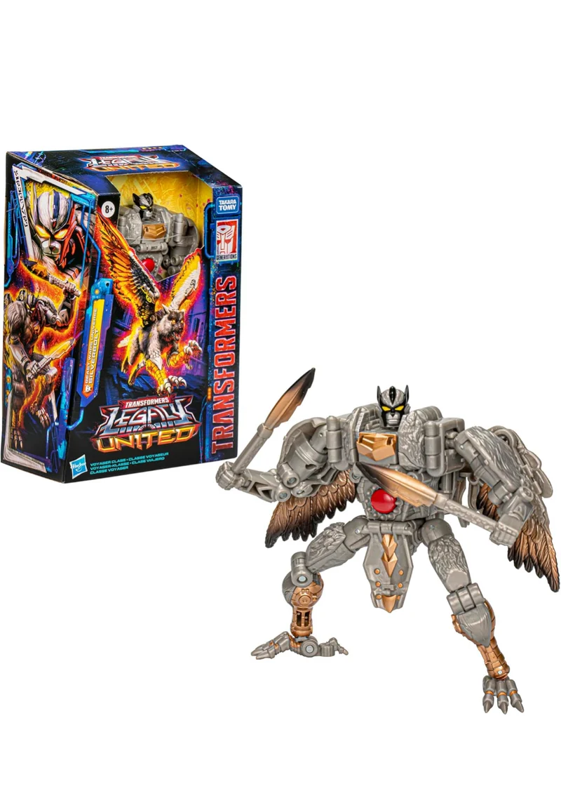 Transformers Legacy United Voyager Class Beast Wars Universe Silverbolt, 7-inch Converting Action Figure, 8+ Years
