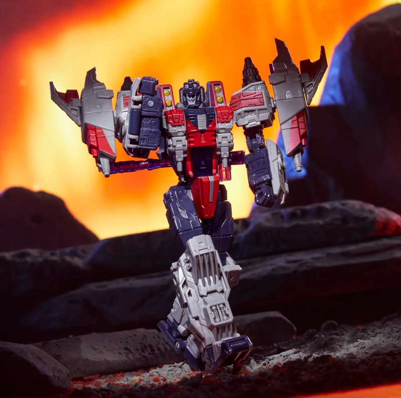 Transformers Legacy United Voyager Class Cybertron Universe Starscream, 7-inch Converting Action Figure, 8+ Years