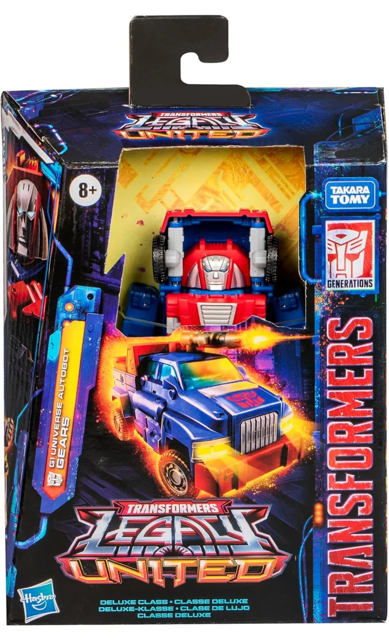 Transformers Legacy United Deluxe Class G1 Universe Autobot Gears, 5.5-inch Converting Action Figure, 8+ Years
