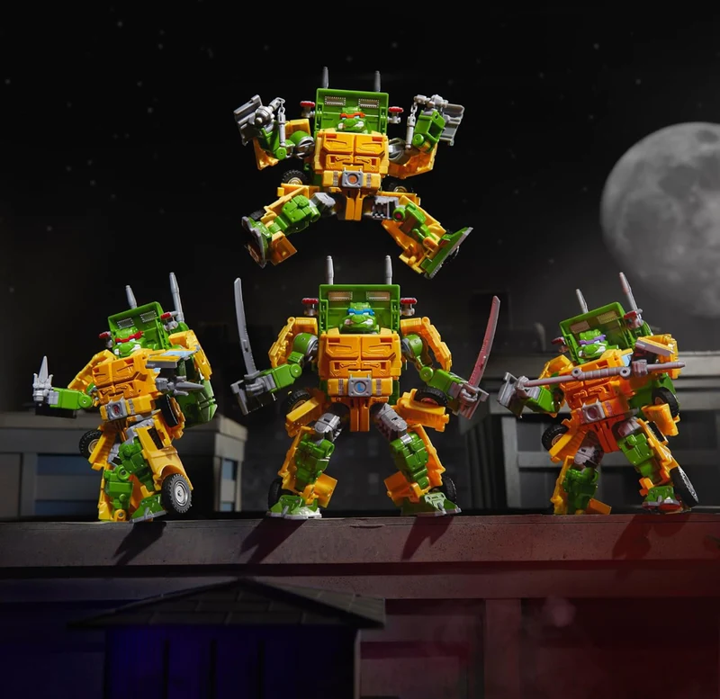 Transformers Collaborative Teenage Mutant Ninja Turtles x Toy Party Wallop, 7-inch Action Figure, 8+