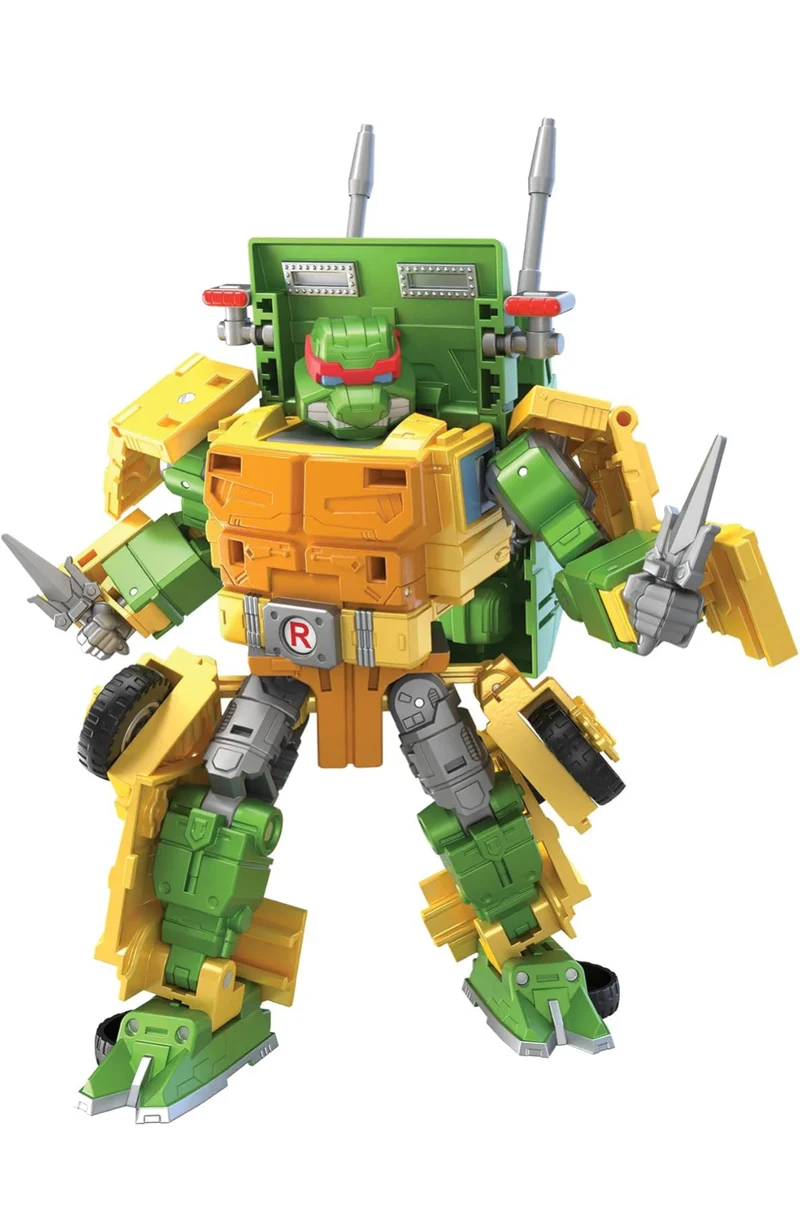 Transformers Collaborative Teenage Mutant Ninja Turtles x Toy Party Wallop, 7-inch Action Figure, 8+