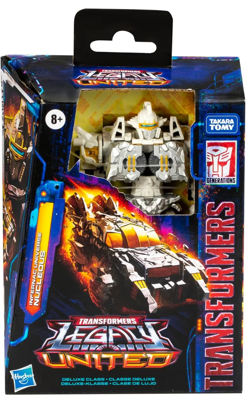 Transformers Legacy United Deluxe Class Infernac Universe Nucleous, 5.5-inch Converting Action Figure, 8+