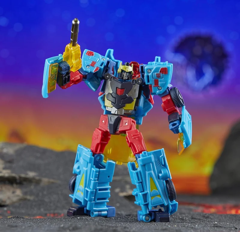 Transformers Legacy United Deluxe Class Cybertron Universe Hot Shot, 5.5-inch Converting Action Figure, 8+