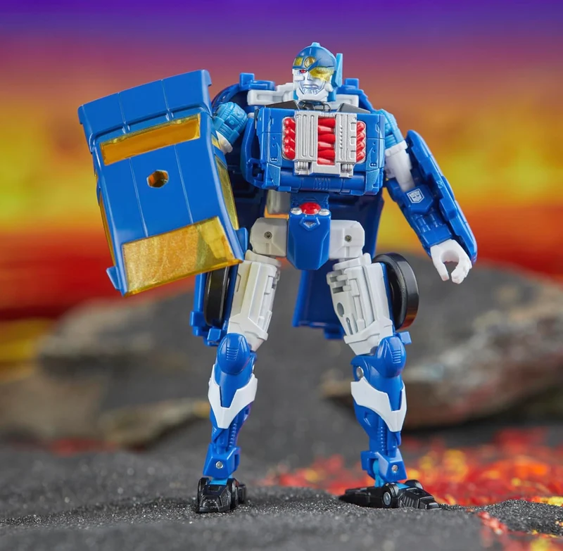 Transformers Legacy United Deluxe Class Robots in Disguise 2001 Universe Autobot Side Burn, 5.5-inch Converting Action Figure, 8+
