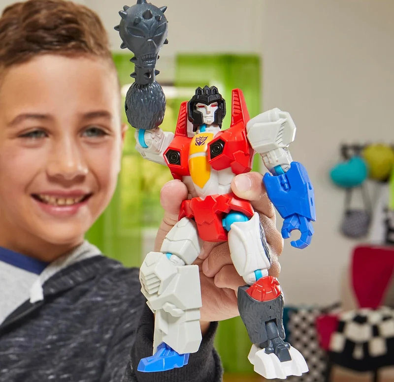Transformers MixMashers Starscream Custom Mix-and-Match Action Figure & Accessories, 5-Inch-Scale (12 cm) Robot Toys for Kids Ages 4+