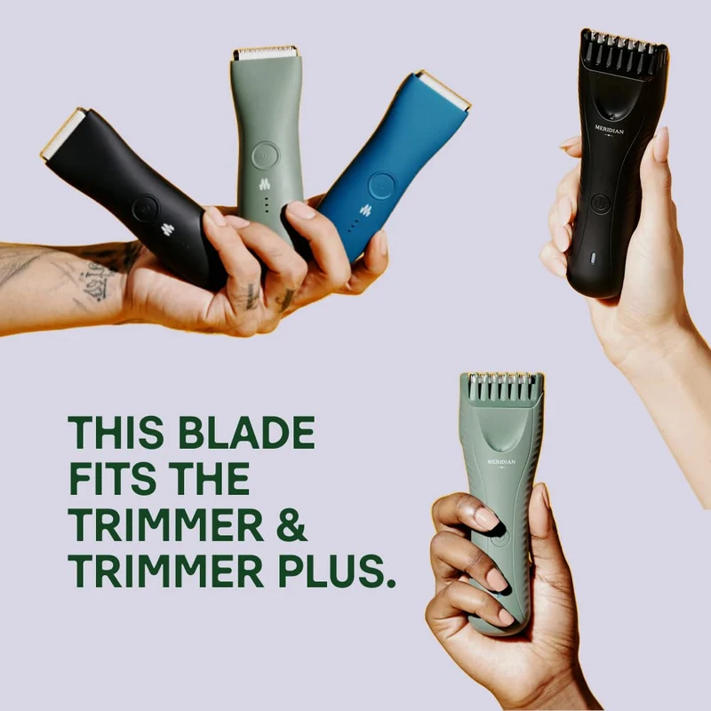 Meridian - Trimmer Replacement Blade - Onyx Ceramic Blades for Electric Body & Pubic Hair Trimmer - 1 Pack