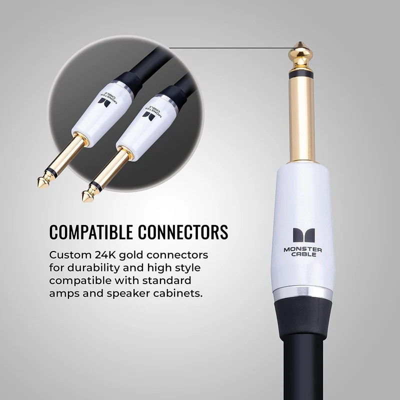Monster Prolink Studio Pro 2000 Speaker Cable: 12 ft, Straight to Straight, 1/4 Plugs