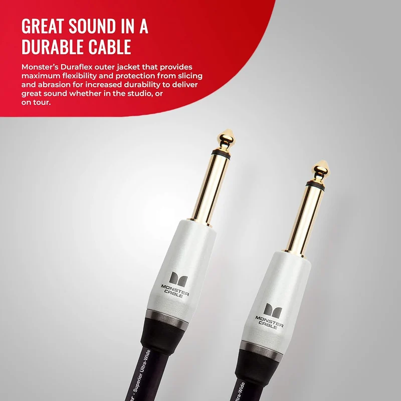 Monster Prolink Studio Pro 2000 Speaker Cable: 12 ft, Straight to Straight, 1/4 Plugs
