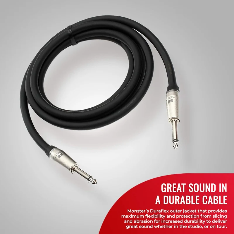 Monster Prolink Performer 600 Speaker Cable: 6 ft, Straight 1/4 Plugs
