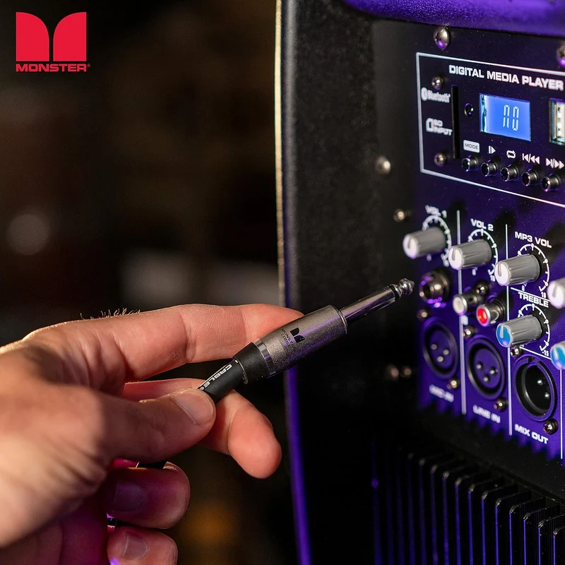 Monster Prolink Performer 600 Speaker Cable: 3 ft, Straight 1/4 Plugs