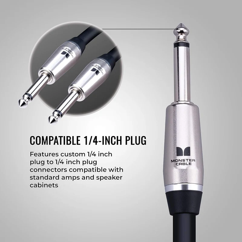 Monster Prolink Performer 600 Speaker Cable: 3 ft, Straight 1/4 Plugs